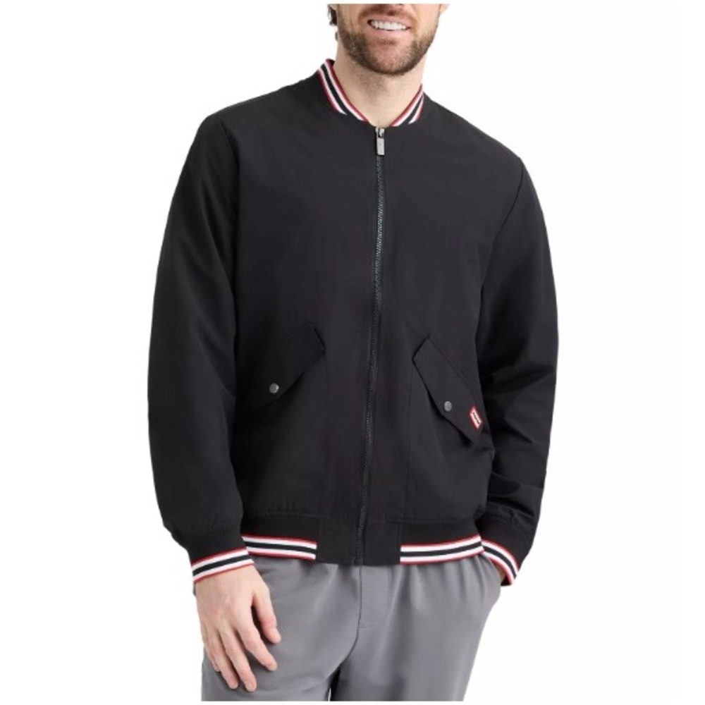 Hunter Men's Gaston Striped Rib Bomber Jacket Size M NWT